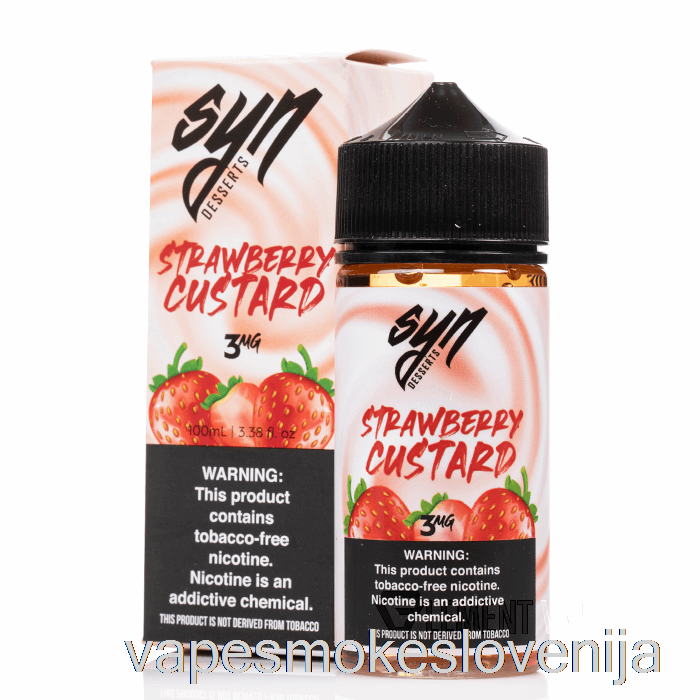 Vape Slovenija Jagodna Krema - Sin Tekočina - 100ml 3mg